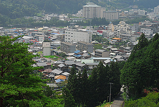 日本,歧阜,温泉,桥