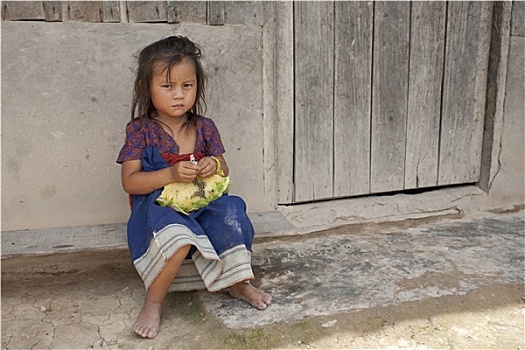 儿童,亚洲,老挝