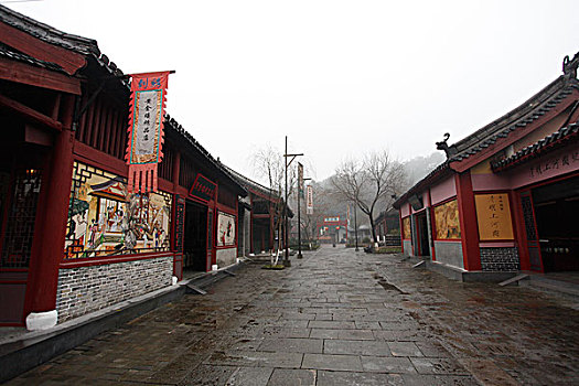 横店,影视基地,古代建筑,房子,木头,清明上河图,造景,城墙,城门,蓝天,湖