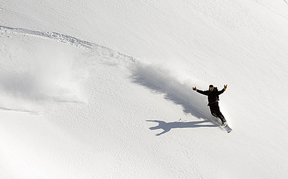 滑雪板玩家,手臂,庆贺,滑雪板,边远地区,阿拉斯加