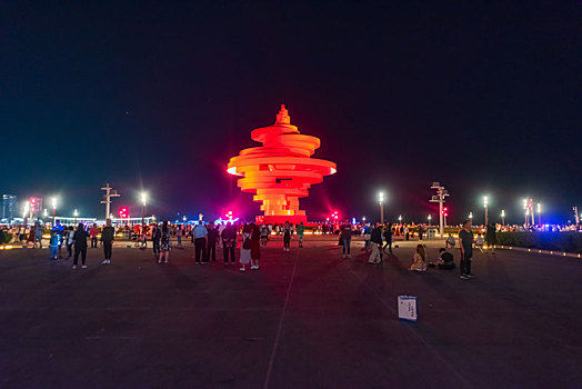 青岛夜景灯光秀