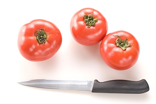 刀,红色,西红柿