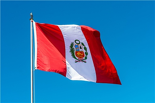 秘鲁,旗帜,安第斯山,普诺