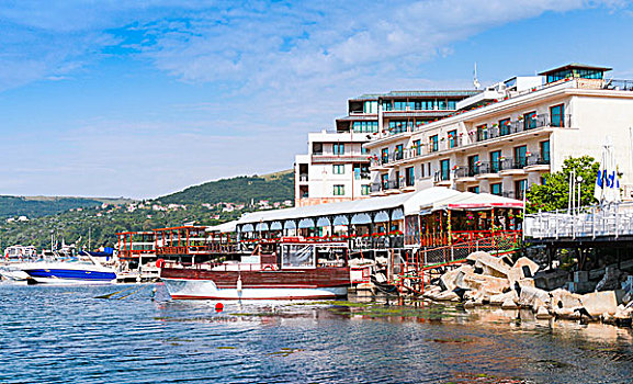 夏天,海边风景,海岸,黑海,瓦尔纳,区域,保加利亚