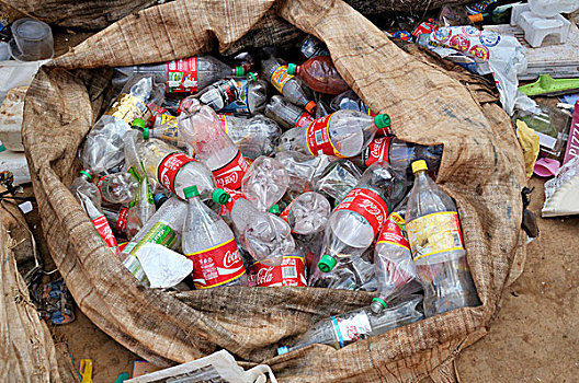 分开,垃圾,再循环,材质,塑料制品,饮料,瓶子,卫星,城镇,巴西利亚,联邦,巴西,南美