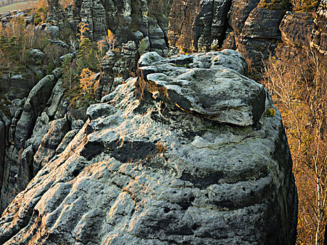 撒克逊瑞士,砂岩,山,德国