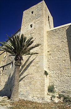城墙,塔,历史,中心,达特维拉区,伊比沙岛,西班牙