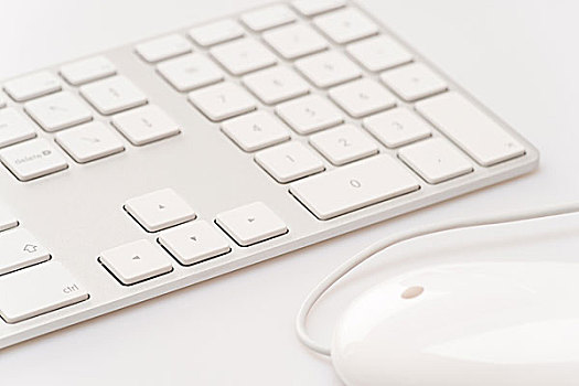 白色,键盘,电脑鼠标