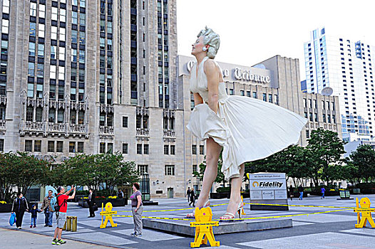 玛丽莲-梦露,雕塑,芝加哥