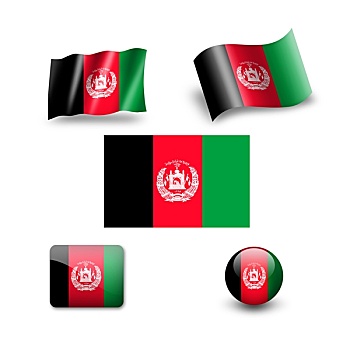 阿富汗,旗帜,象征