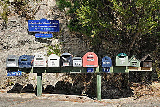 邮箱,湾,西海岸,南岛,新西兰