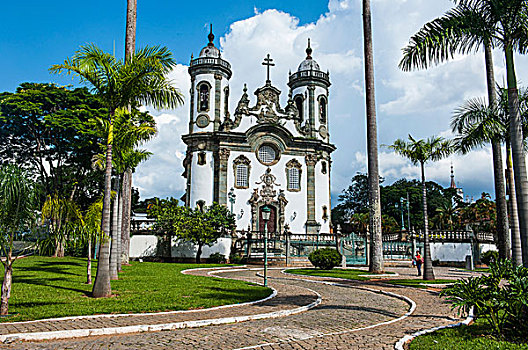 教堂,米纳斯吉拉斯州,巴西,南美