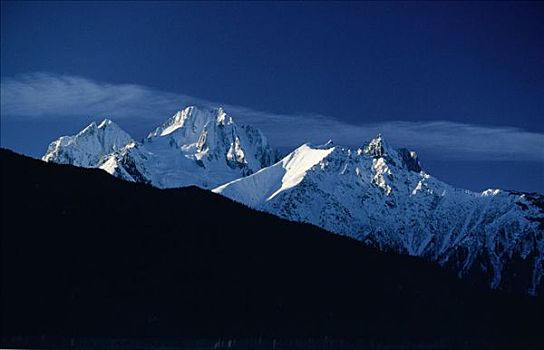 山脉,冰河湾,阿拉斯加,美国