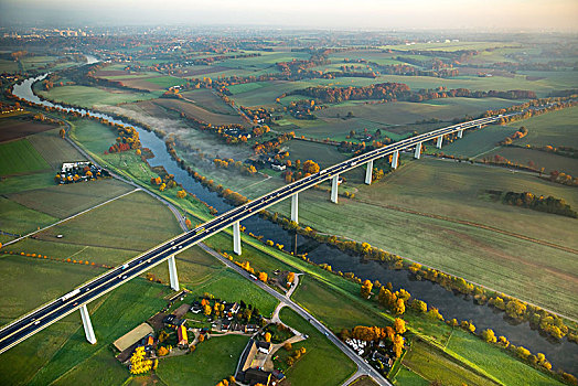 桥,高速公路,山谷,鲁尔区,北莱茵威斯特伐利亚,德国