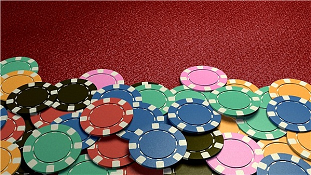 赌场,筹码,展示,红色,桌子