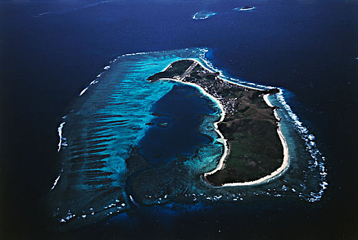 斐济,俯视,岛屿,大幅,尺寸