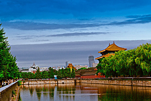 北京故宫博物院护城河