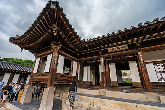 韩国首尔世界遗产昌德宫乐善斋建筑风光