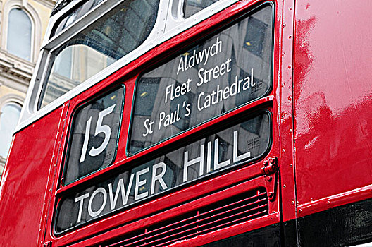 英格兰,伦敦,伦敦双层巴士,巴士,文化遗产,路线,特拉法尔加广场,塔山