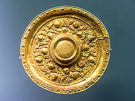 金色,盘子,博物馆,北京,中国