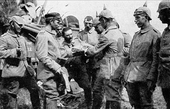 德国人,军队,停,途中,布鲁塞尔,第一次世界大战