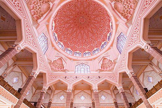 马来西亚吉隆坡布城粉红清真寺