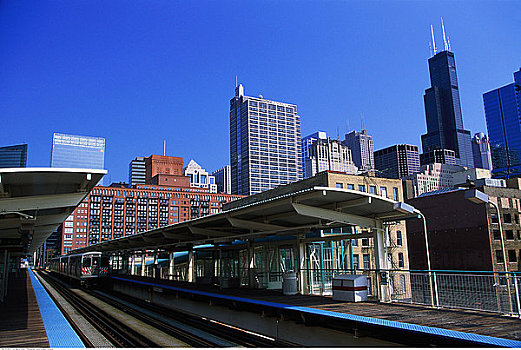 地铁站,芝加哥,伊利诺斯,美国