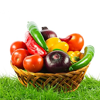 新鲜,蔬菜,隔绝,白色背景,背景,健康饮食,季节,有机,生菜