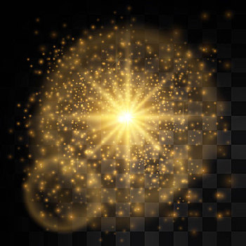 透明,發光,光效,星星,金色,閃光,紋理
