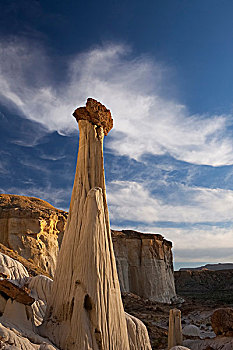 怪岩柱,风景,大阶梯-埃斯卡兰特国家保护区,犹他,美国