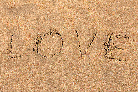 铭刻,沙滩,爱情