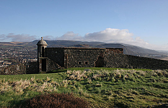 瞭望塔,建造,城堡,墙壁,西部,苏格兰,2009年,艺术家