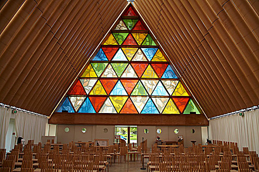 彩色玻璃窗,纸板,大教堂,设计,禁止,坎特伯雷,南岛,新西兰