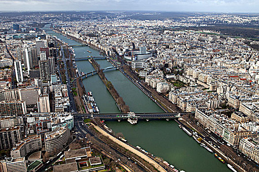法国,巴黎,塞纳河,天际线,风景,埃菲尔铁塔
