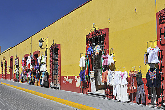 墨西哥,一个,市场,街道