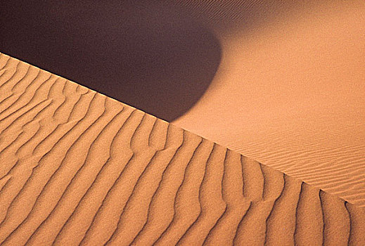 沙子,排列,阿尔及利亚,撒哈拉沙漠