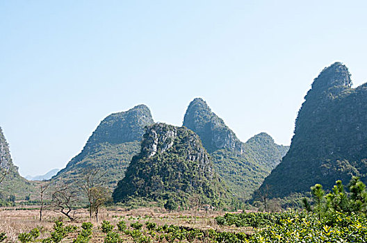 桂林喀斯特山景