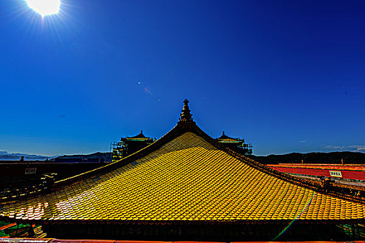 承德避暑山庄及外八庙,小布达拉宫金顶chengdeputuozongchengtemple,eightoutertemples