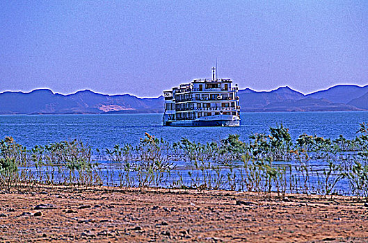埃及,纳赛尔湖,游船
