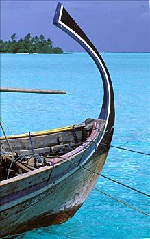 马尔代夫,小船,海上