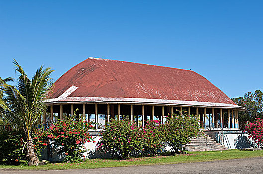 西萨摩亚,乌波卢岛,岛屿,房子