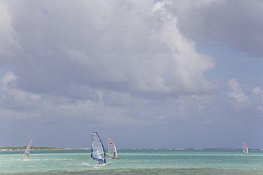 帆板,水上,博奈尔岛,荷属列斯群岛