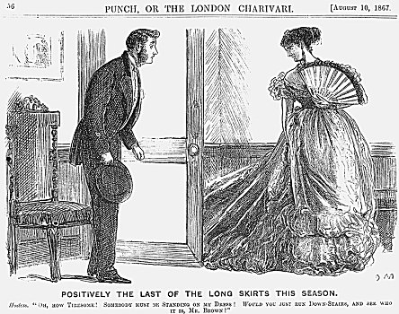 长,裙子,季节,1867年,艺术家