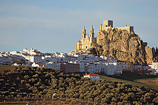 圣母大教堂,摩尔风格,城堡,奥维拉,安达卢西亚,西班牙
