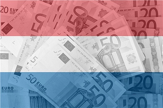 旗帜,透明,欧元,钞票