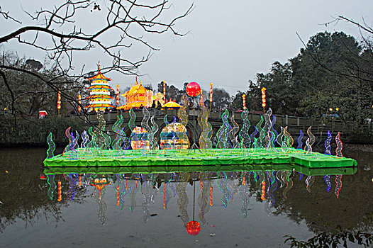 2013成都塔子山公园灯会夜景