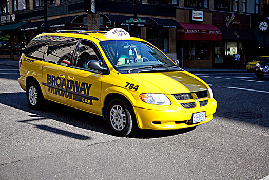 黄色出租车,出租车,俄勒冈,美国