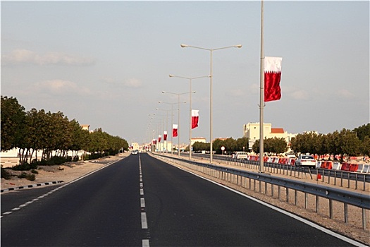 街道,阿尔科尔,卡塔尔,中东