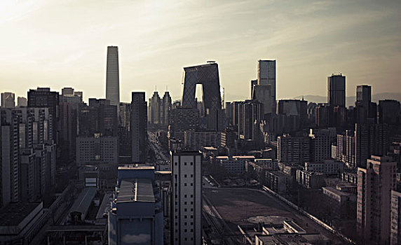 现代,城市,天空,北京,中国