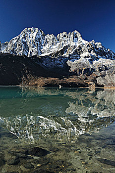 湖,萨加玛塔国家公园,地区,萨加玛塔,尼泊尔